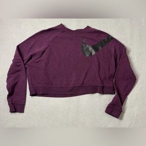 Nike cropped crew with swoosh